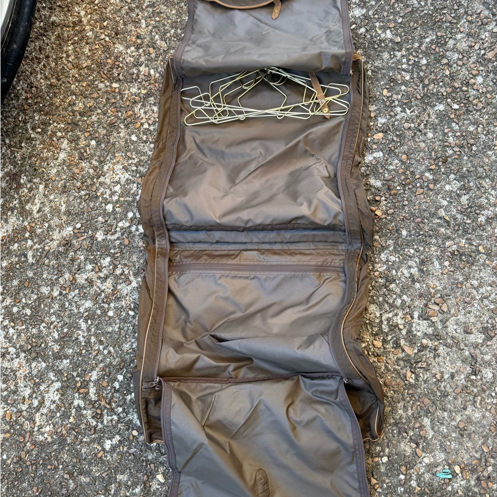 Vintage French Luggage Countryside Unicorn Hanging Garment Bag with cover - Picture 5 of 8